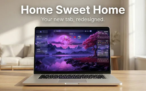 Home Sweet Home ডাউনলোড করুন – সেরা ক্রোম ট্যাব ড্যাশবোর্ড - Screenshot 1