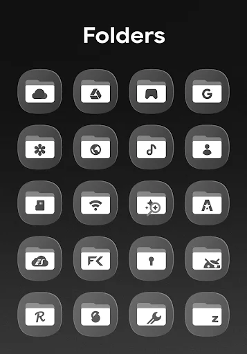 OneGlass 8 – Icon Pack ডাউনলোড করুন – আধুনিক ও মিনিমালিস্ট স্টাইল - Screenshot 19