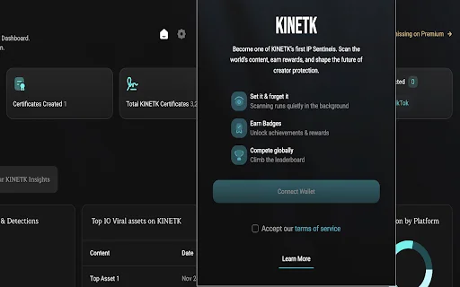 KINETK IP Network ডাউনলোড করুন – বিকেন্দ্রীভূত সুরক্ষা ও রিওয়ার্ডস - Screenshot 1