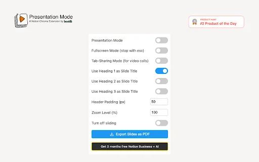 Notion-এ প্রেজেন্টেশন মোড ডাউনলোড করুন – সেরা স্লাইড মেকার - Screenshot 3