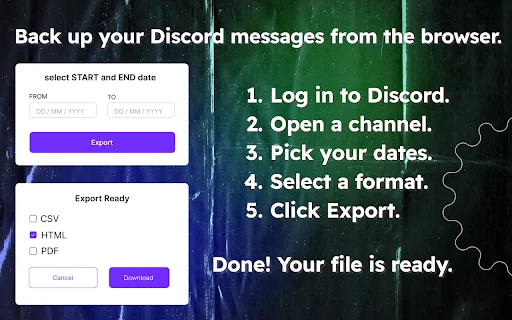 Discord Chat Exporter ডাউনলোড করুন – চ্যাট ব্যাকআপ নিন সহজে - Screenshot 1