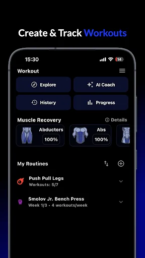Gym Rank: AI Workout Tracker ডাউনলোড করুন – সেরা ফ্রি ফিটনেস অ্যাপ - Screenshot 4