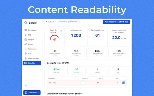 Sorank SEO & GEO Audit: The Ultimate Tool for Google and AI Ranking - Screenshot 2