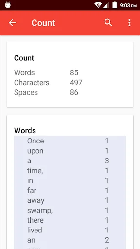 Word Counter ডাউনলোড করুন – সেরা টেক্সট কাউন্টিং টুল - Screenshot 2