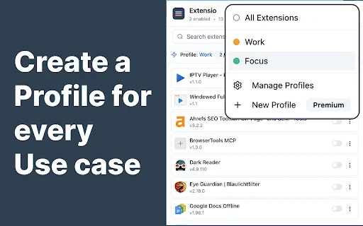 Extension Manager – Extensio ডাউনলোড করুন – সেরা ক্রোম এক্সটেনশন ম্যানেজার - Screenshot 4