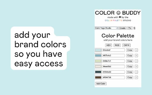Color Buddy ডাউনলোড করুন – আপনার ব্র্যান্ডের রঙের সেরা টুল - Screenshot 1