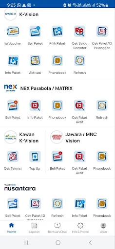 TV Voucher ডাউনলোড করুন – KVISION ও NEX Parabola এর জন্য সেরা অ্যাপ - Screenshot 1