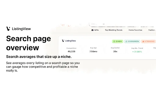 ListingView ডাউনলোড করুন – Etsy-এর সেরা বিক্রিত পণ্য খুঁজুন - Screenshot 5