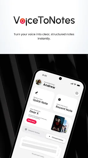 Voice to Text AI ডাউনলোড করুন – দ্রুত ভয়েস টু টেক্সট ডিক্টেশন - Screenshot 1