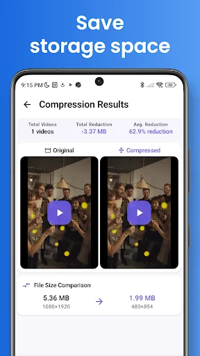 Easy Video Compressor ডাউনলোড করুন – ভিডিওর সাইজ কমান সহজে - Screenshot 2