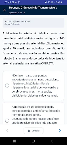 Questões de Enfermagem ডাউনলোড করুন – নার্সিং কুইজ অ্যাপ - Screenshot 2