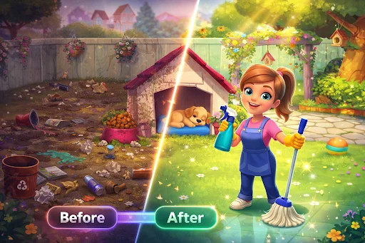 House Cleaning: Girl Cleanup ডাউনলোড করুন – সেরা ঘর পরিষ্কারের গেম - Screenshot 4