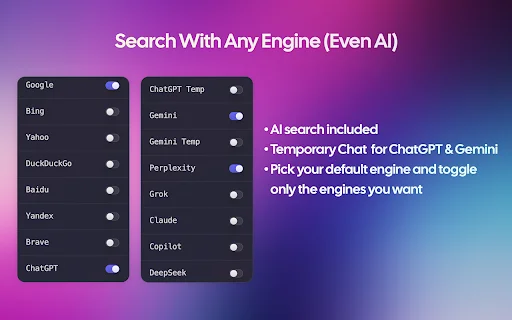 Radial New Tab ডাউনলোড করুন – সেরা ক্রোম ট্যাব অর্গানাইজার - Screenshot 2