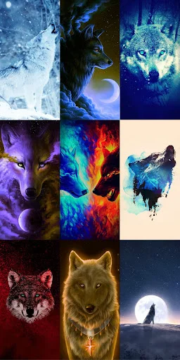 Wolf Wallpaper HD ডাউনলোড করুন – সেরা নেকড়ে ওয়ালপেপার ফ্রি - Screenshot 2