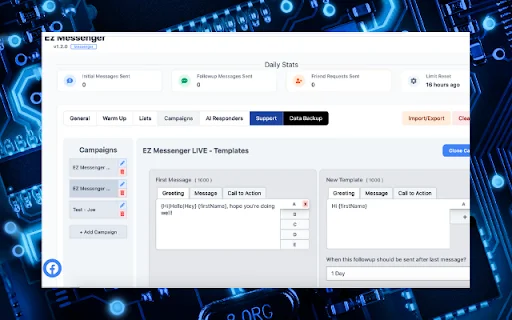 EZ Messenger ডাউনলোড করুন – সেরা ফেসবুক অটোমেশন টুল - Screenshot 2