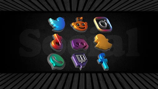 Auric Dark – 3D Icon Pack ডাউনলোড করুন – প্রিমিয়াম আইকন - Screenshot 4