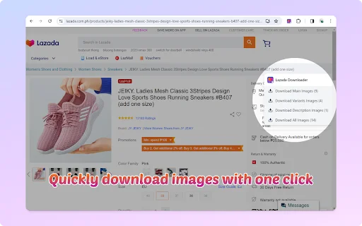 Lazada Downloader ডাউনলোড করুন – এক ক্লিকে সেরা মানের ছবি সেভ করুন - Screenshot 2
