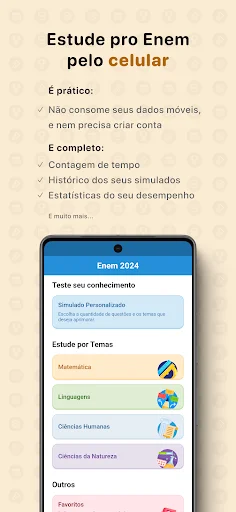 Enem 2026 – Provas e Simulados ডাউনলোড করুন – সেরা প্রস্তুতি - Screenshot 1