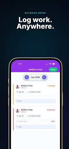 SmartOffice lite ডাউনলোড করুন – সেরা টাইম ও অ্যাটেনডেন্স অ্যাপ - Screenshot 5