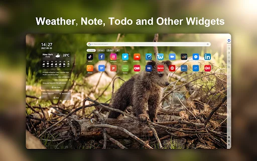 Aurora: Productive and Cozy New Tab – ব্রাউজার ট্যাব কাস্টমাইজ করুন - Screenshot 3