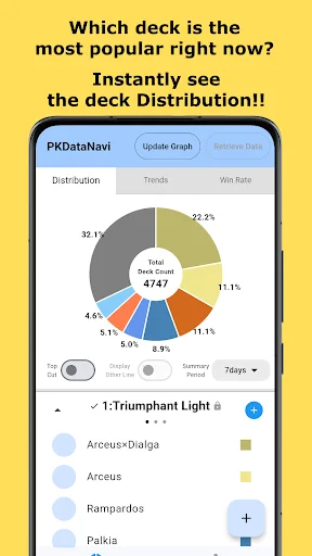 PKDataNavi ডাউনলোড করুন – Pokémon TCG Pocket ম্যাচ ডেটা অ্যানালাইসিস - Screenshot 1