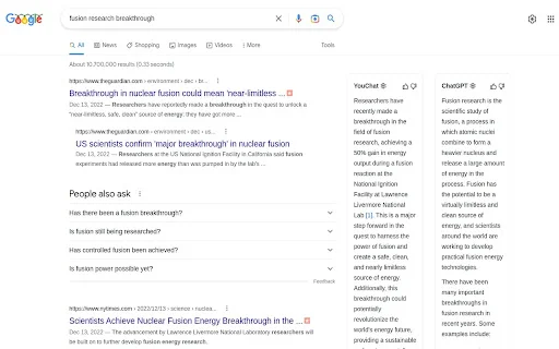 YouChat AI for Google ডাউনলোড করুন – সেরা এআই সার্চ টুল - Screenshot 2