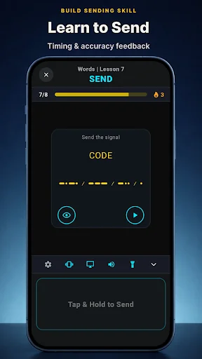 Morse Code Complete ডাউনলোড করুন – মরস কোড শেখার সেরা অ্যাপ - Screenshot 4