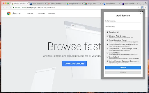 Smart Sessions – Tab Manager ডাউনলোড করুন | ব্রাউজার সেশন ম্যানেজমেন্ট - Screenshot 3