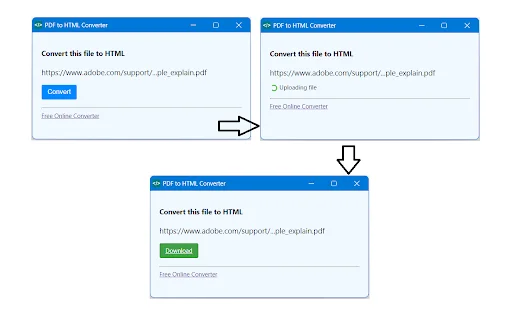 PDF to HTML Converter ডাউনলোড করুন – দ্রুত ও সহজ রূপান্তর - Screenshot 1