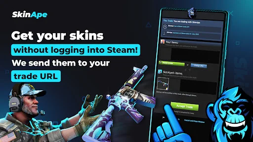 SkinApe CSGO ডাউনলোড করুন – বিনামূল্যে CS2 স্কিনস জিতুন - Screenshot 5