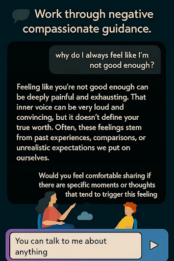Safe Space: AI Therapist ডাউনলোড করুন – ব্যক্তিগত মানসিক সহায়তা - Screenshot 3