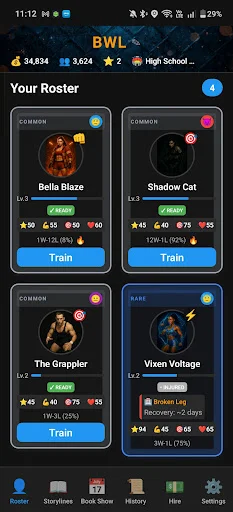 Wrestling Tycoon: Promoter GM ডাউনলোড করুন – সেরা রেসলিং গেম - Screenshot 3