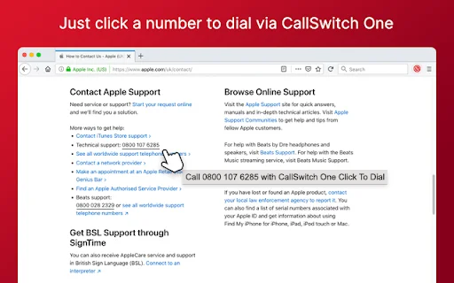 CallSwitch One Click to Dial ডাউনলোড করুন – দ্রুত কল করুন - Screenshot 3