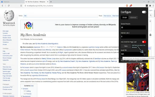 Scroller ডাউনলোড করুন – Chrome এর সেরা অটো স্ক্রল এক্সটেনশন - Screenshot 3