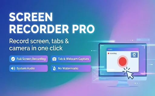 Screen Recorder Pro: Best Free Chrome Screen Capture Tool - Screenshot 1