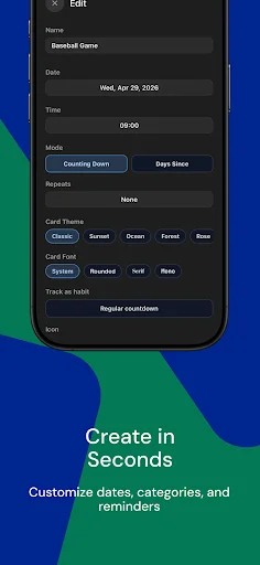 Countdown Timer & Events ডাউনলোড করুন – ইভেন্ট ট্র্যাকার ও রিমাইন্ডার - Screenshot 4