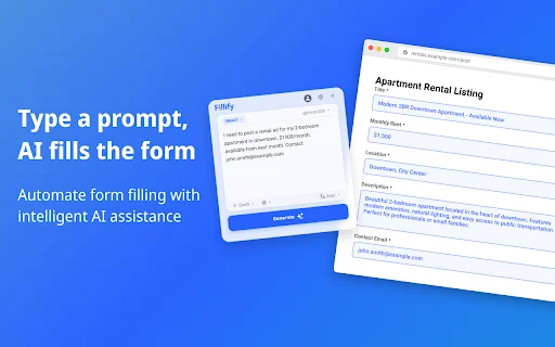 Fillify – AI Form Filler ডাউনলোড করুন: যেকোনো ফর্ম পূরণ এখন সহজ - Screenshot 1
