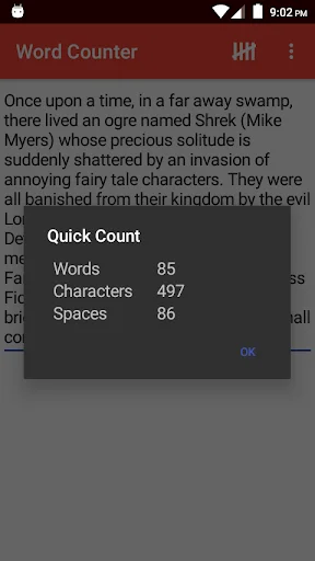 Word Counter ডাউনলোড করুন – সেরা টেক্সট কাউন্টিং টুল - Screenshot 1