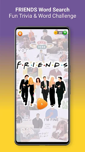 FRIENDS Word Search ডাউনলোড করুন – বন্ধুদের জন্য সেরা গেম - Screenshot 1