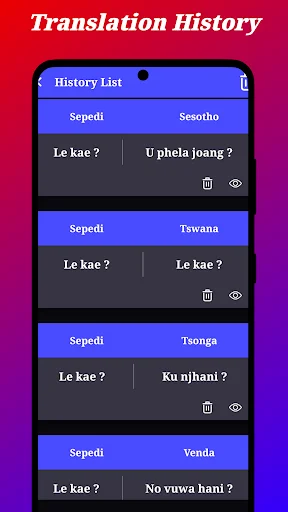 Sepedi Translation ডাউনলোড করুন – সেরা সেপেদি অনুবাদক অ্যাপ - Screenshot 6