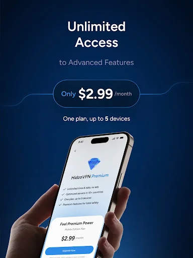 HidzoVPN ডাউনলোড করুন – দ্রুত এবং নিরাপদ ভিপিএন ফ্রি - Screenshot 11