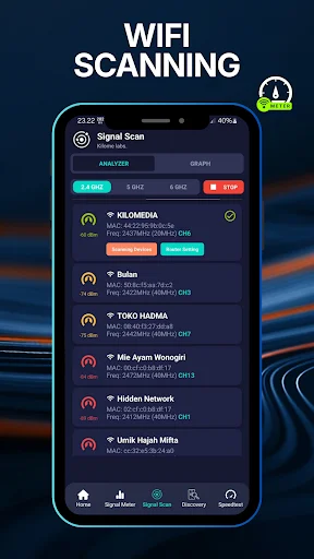 WiFi Signal Meter & Analyzer ডাউনলোড করুন – সেরা সিগন্যাল ট্র্যাকার - Screenshot 3