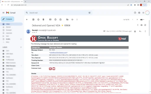 Gmail-এর জন্য RPost ডাউনলোড করুন – নিরাপদ ও আইনি ইমেল ট্র্যাকিং - Screenshot 3