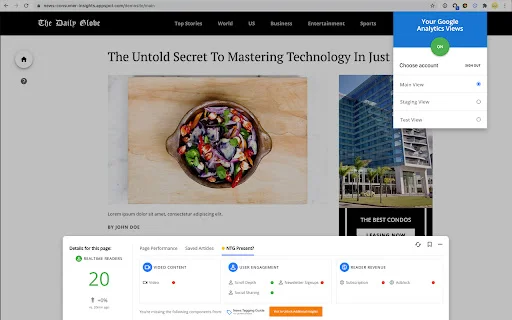 Realtime Content Insights ডাউনলোড করুন – আপনার ওয়েবসাইটের ডেটা দেখুন - Screenshot 3