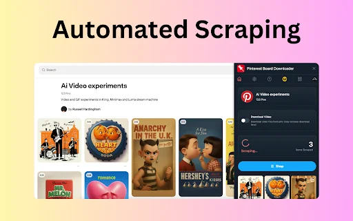 Pinterest Board Bulk Downloader: এক ক্লিকে পিন্টারেস্ট ইমেজ ডাউনলোড - Screenshot 2