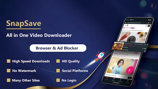 SnapSave ভিডিও ডাউনলোডার ডাউনলোড করুন – HD ভিডিও সেভার - Screenshot 1