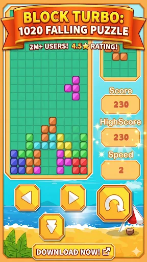 Classic Brick: Falling Blocks ডাউনলোড করুন – সেরা রেট্রো পাজল গেম - Screenshot 1