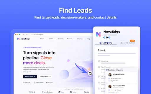 LeadContact ডাউনলোড করুন – সেরা লিড জেনারেশন টুল ও ইমেইল ফাইন্ডার - Screenshot 1