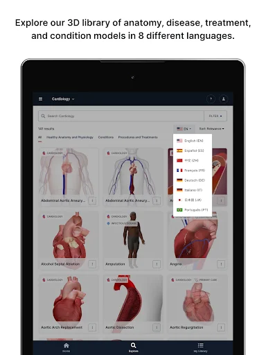 BioDigital Human ডাউনলোড করুন – সেরা 3D অ্যানাটমি লার্নিং অ্যাপ - Screenshot 12