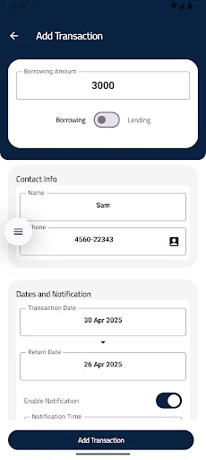 LoanLog ডাউনলোড করুন – আপনার ঋণ ও ধার সহজে ম্যানেজ করুন - Screenshot 1